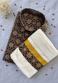 Premium Ajrakh Shirt & Double Mundu Combo