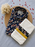 Premium Ajrakh Shirt & Double Mundu Combo