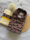 Printed Shirt & Double Mundu Combo
