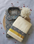 Premium Ajrakh Shirt & Double Mundu Combo