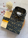 Premium Ajrakh Shirt & Double Mundu Combo