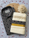 Premium Ajrakh Shirt & Double Mundu Combo